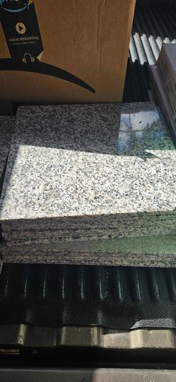Black Grey white tile