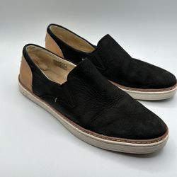 Ugg Black Leather Flats/ Loafers 