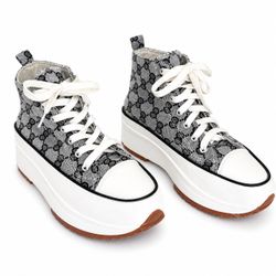 Jawbreaker Platform High-Top Sneakers Gray White Alt Gothic Size 11