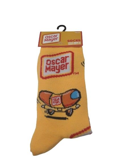 'Oscar Mayer' Novelty Crew Socks - Size 6 - 12 *NEW*
