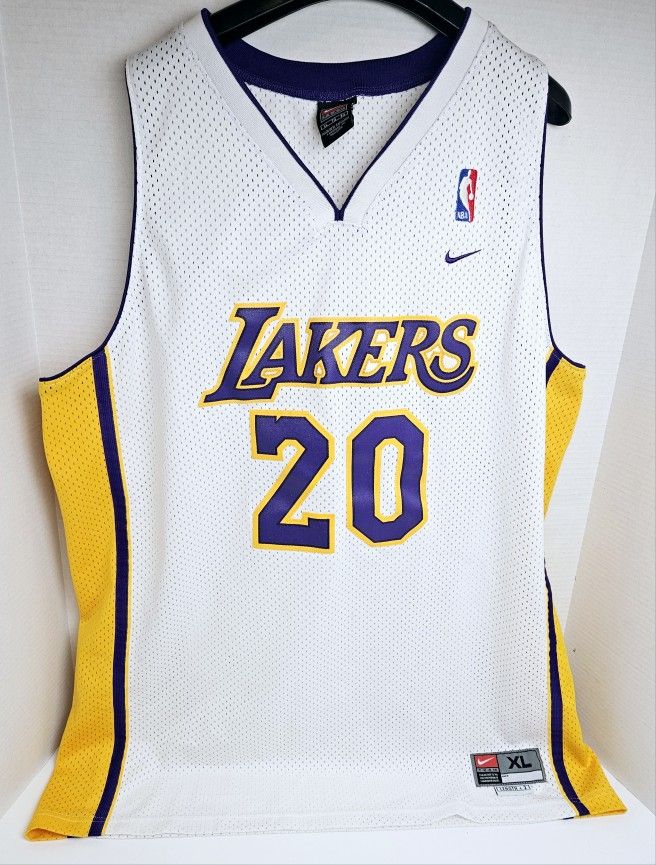 Nike NBA Authentic Los Angeles Lakers Gary Payton #20 Jersey Sz XL Length+2