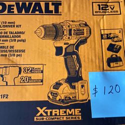 Dewalt Drill Kit   $120 