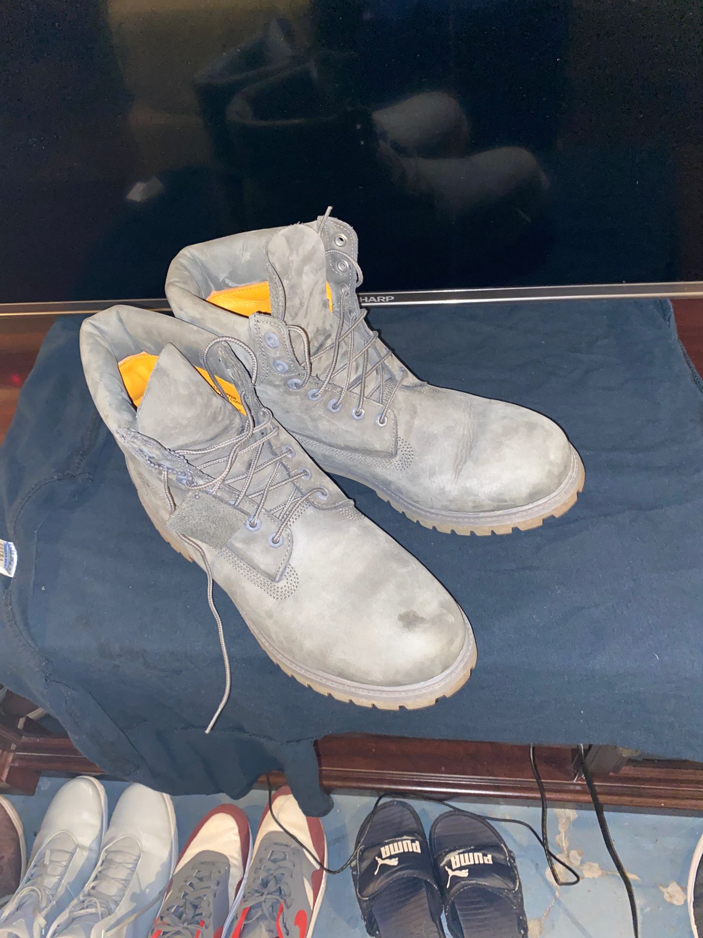 Timberland Premium Boots Grey sz 13
