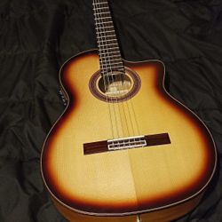 Cordoba GK Studio Edge Burst Flamenco Acoustic Guitar (with Soft Gig Bag)