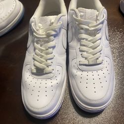 All white Air Force ones