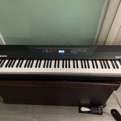 Alesis Recital Pro - 88 Key Digital Piano Keyboard with Hammer Action Weighted Keys
