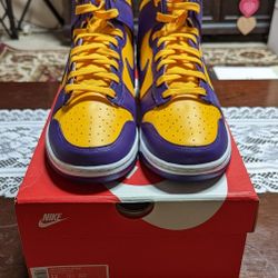 Nike Dunk High Lakers/LSU Size 12