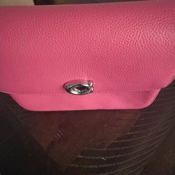 Pink Crossbody Coach Purse 