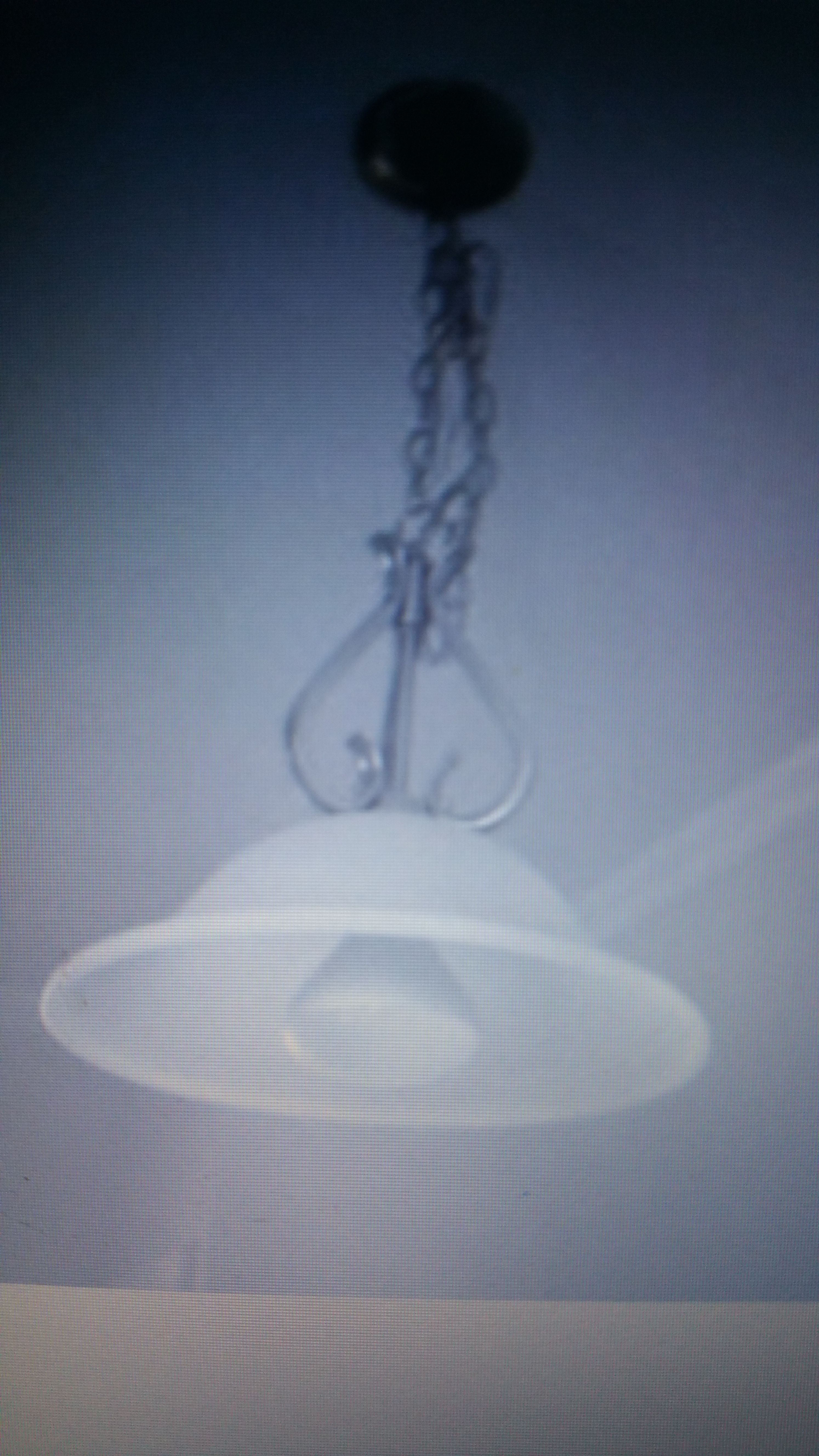CATALINA 1 Light Frosted White Glass Pendant Nickel 18x18x8 5/8 inc