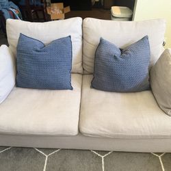 Ashley XL Love Seat and chair And Ottoman 