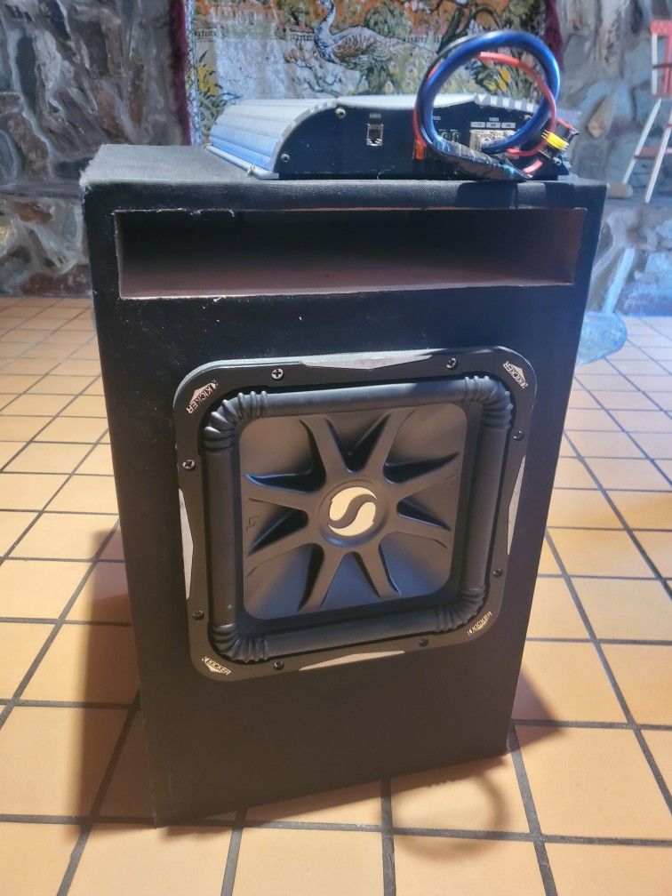 L7S Kicker Subwoofer Sub Ported Box PA 2400 W Amp PLUS 2 FREE BONUS AMPS