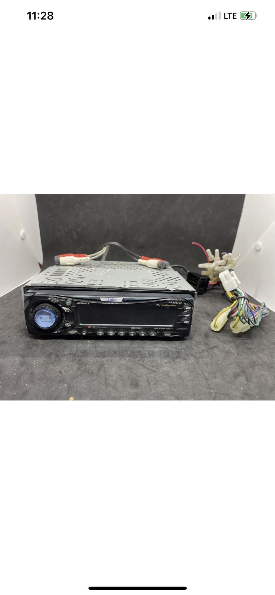 Vintage Clarion ARX6570z ProAudio Cassette Car Radio, Detachable Face