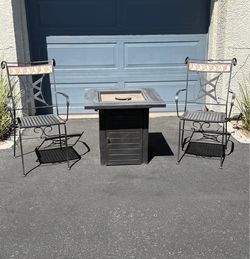 Patio Set W/Fire Pit