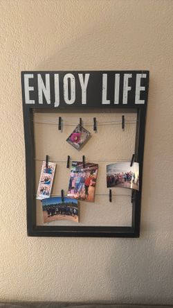Open photo frame hanging clips