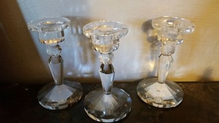 Beautiful Crystal candle holders