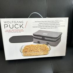 Wolfgang Puck 3.6qt Rectangular Covered Glass Baker