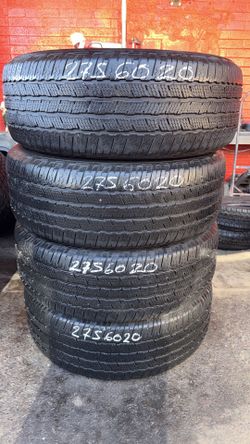 275//60//20
Michelin defender
80% de vida
Dot 23