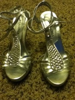 Silver shoes