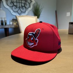 Discontinued Cleveland Indians Wahoo Fitted Hat