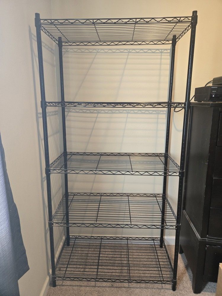 5-Shelf Adjustable Heavy Duty Steel Wire Rack