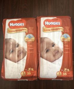 2 Huggies Diapers (2x 35= 70)