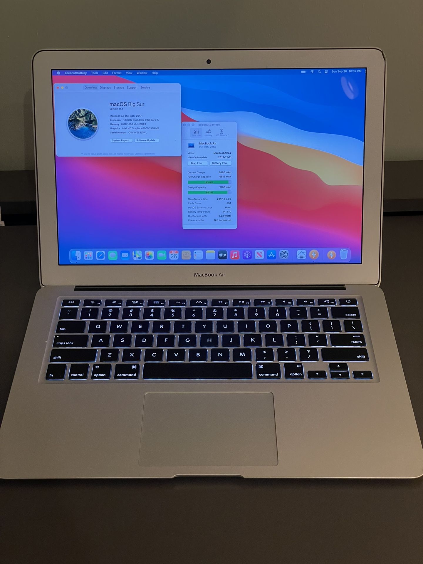 2017 MacBook Air i5 8GB 512GB 