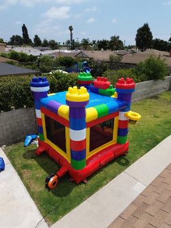 Inflatable Bounce House Building Block Theme