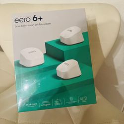 Amazon eero 6 wifi system: Supports internet plans of up to one gigabit, coverage up to 4500 square feet, connects more than 75 devices, pack of 3