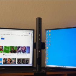 Dual Monitor Pc Set Up 
