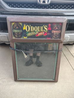 Vintage O'Douls Anheiser - Busch Light Up Advertising