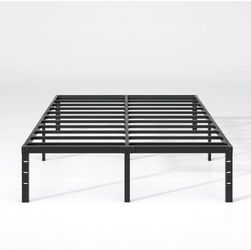 Metal Bed Frame,King Size Bed Frame with Storage Space,14.