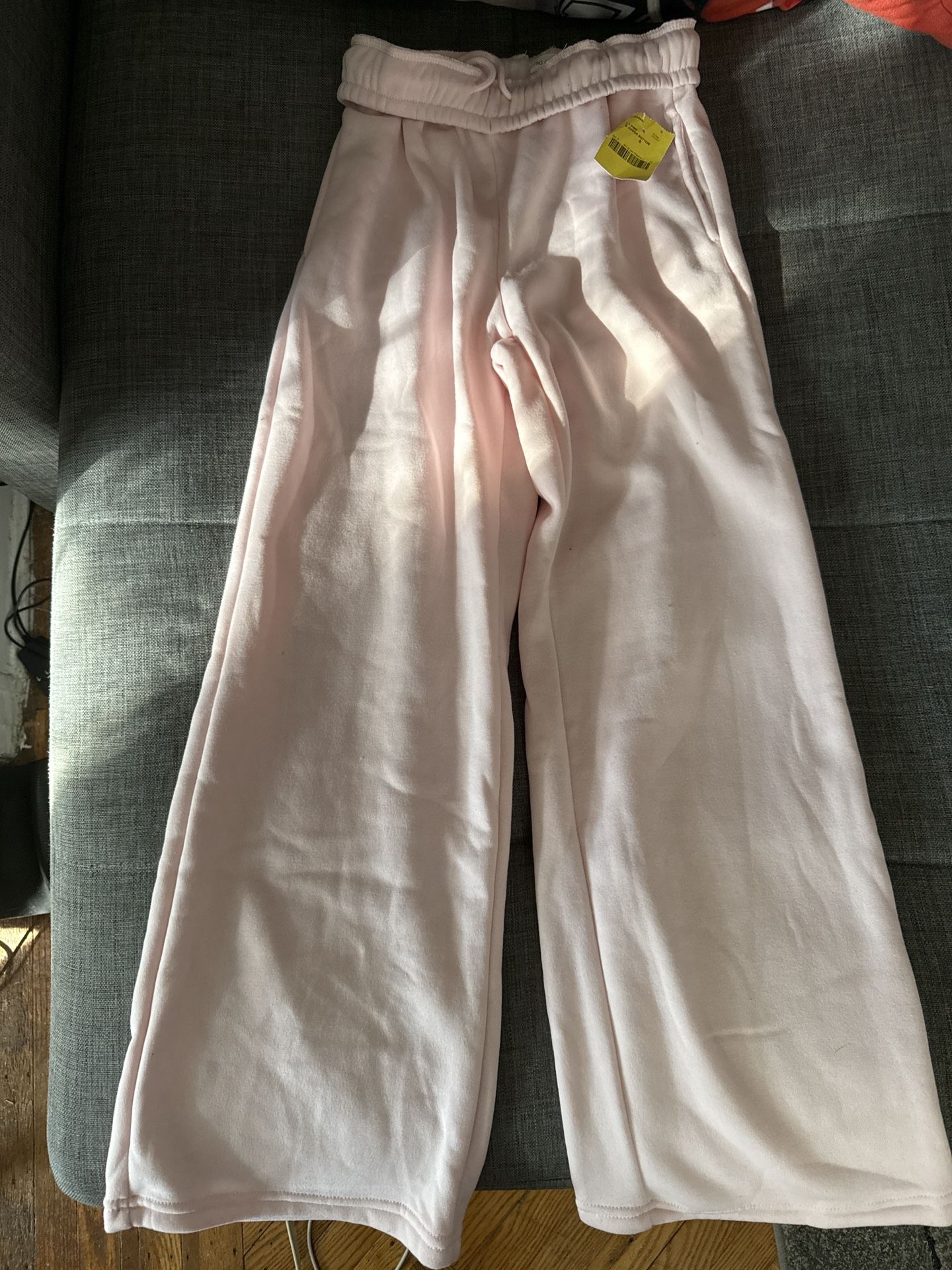 Pink Wide Leg Sweatpants