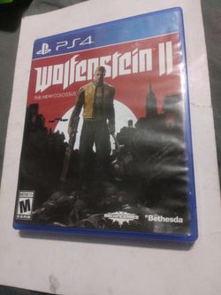 PlayStation 4 Game Wolferstein 2 Used