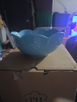 Princess house Marbella aqua soup/cereal bowls set of 3