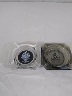 Vintage Smokey Glass Ashtray Eldorado Hotel Casino Reno Lot of 2