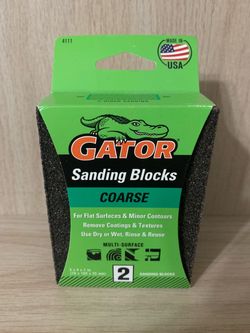 Gator Coarse Sanding Blocks 2pk