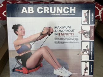 BALANCEFROM AB CRUNCH TOTAL BODY WORKOUT WITH RESISTANCE BANDS, INSTRUCTION DVD AND EXERCISE GUIDE CHART, NEW IN BOX
