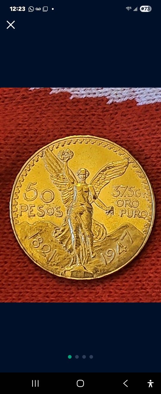 50 PESOS GOLD COIN CENTENARIO 22K