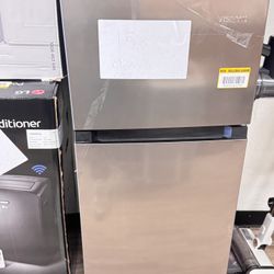 Vissany Mini Refrigerator With Freezer Top