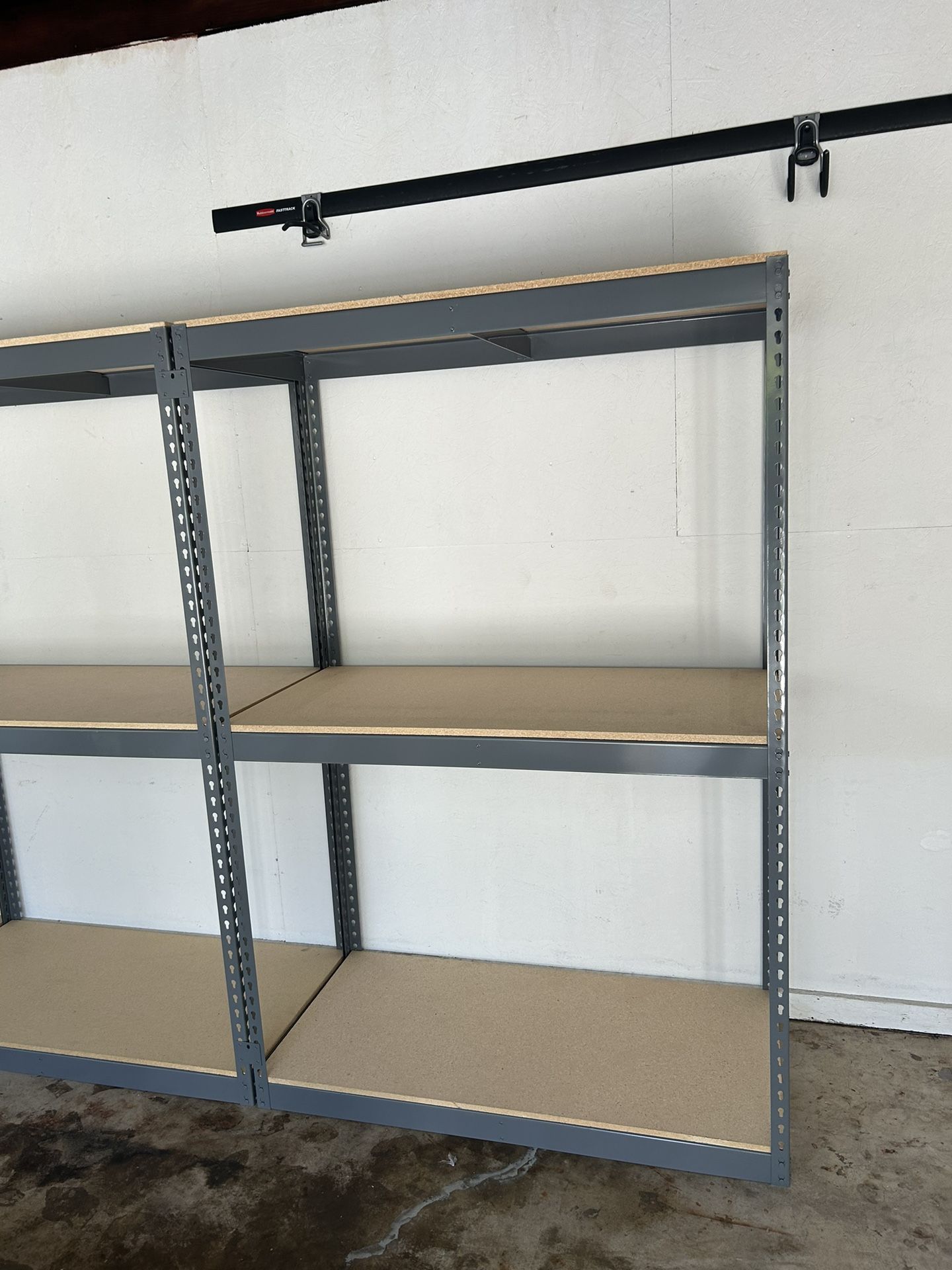 Garage Shelving 48 in W x 24 in D New Industrial Boltless Warehouse Racks Stronger Than Homedpot Lowes Delivery Available