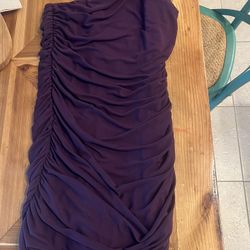 Ladies Purple One Shoulder Homecoming Dress