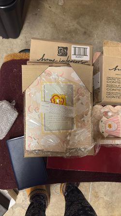 Photo Frame Pink And Decorative Shelf Pink
