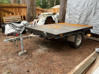 5x8 steel flat deck trailer