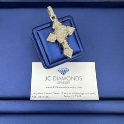 Cross Diamonds 💎 Real 1ok Gold 2,5 Inch High 