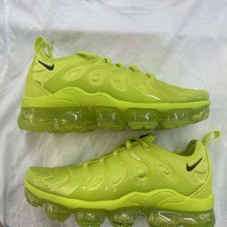 Nike Vapormax Plus Tennis Volt Yellow Size 7.5w Womens Brand New 