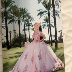Quinceañera Dress pink blush SIZE SMALL USED ONCE 
