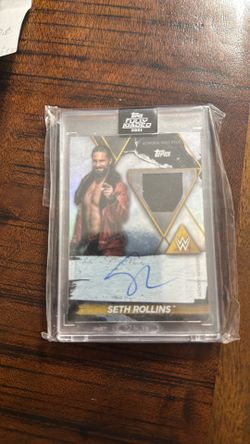 2021 TOPPS WWE FULLY LOADED AUTOGRAPHED TABLE RELICS T-SR SETH ROLLINS
