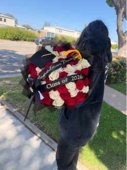 Graduation bouquet 50 roses