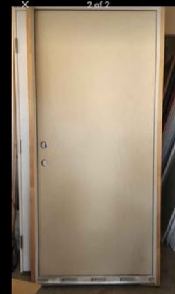 36x80 fiberglass door  with frame