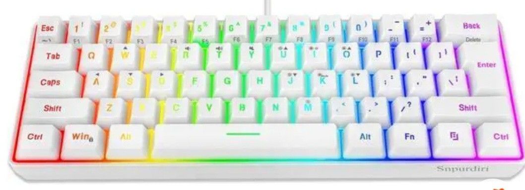  Snpurdiri 60% wired Gaming Keyboard.